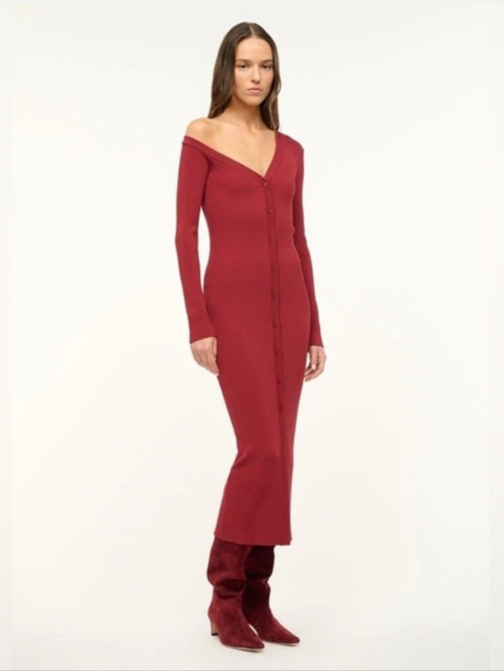 STAUD Craftsman Sweater Dress Size Medium